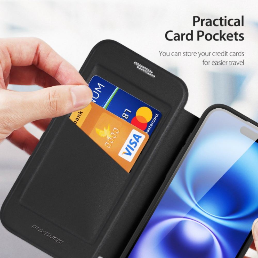 Kožené Pouzdro iPhone 17 Kryty Na Mobil Magsafe Skin X Pro Series Dux Ducis