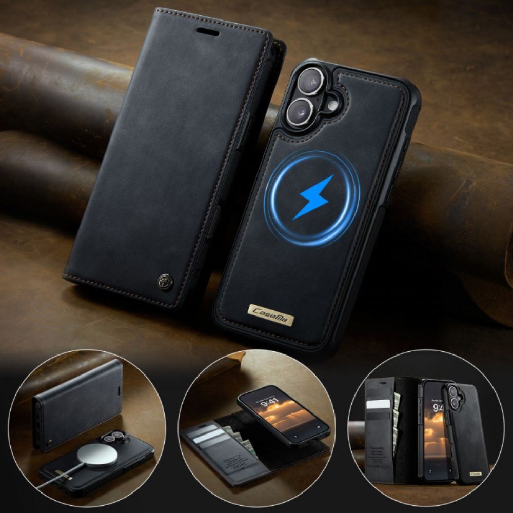 Kožené Pouzdro iPhone 17 Odnímatelné Pouzdro A Ochrana Rfid Kompatibilní S Magsafe