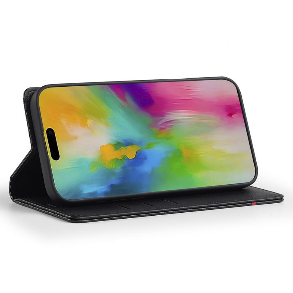 Kožené Pouzdro iPhone 17 Uhlíková Vlákna Lc.imeeke