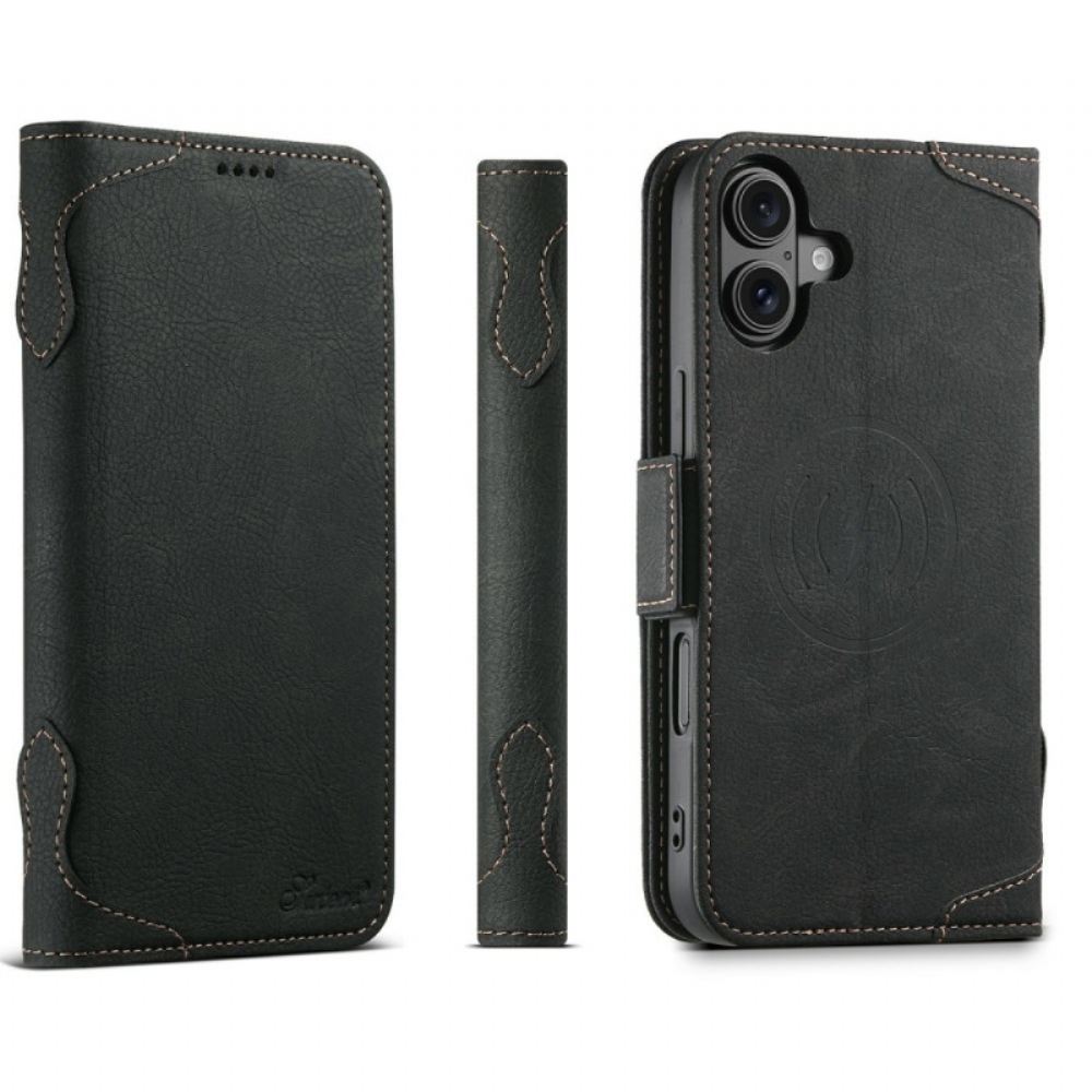 Kožený Kryt iPhone 17 Kompatibilní S Magsafe Premium Retro