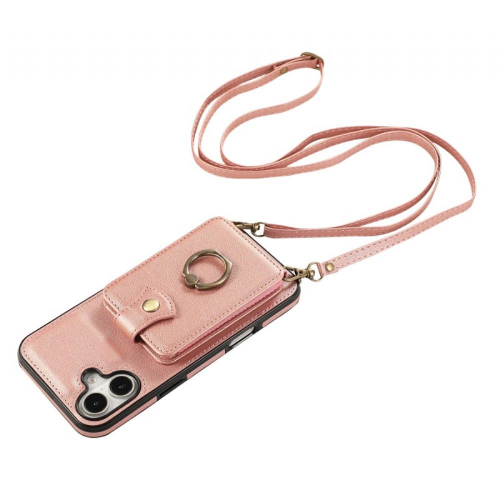 Kryt iPhone 17 Kryty Na Mobil Pouzdro Na Více Karet A Ramenní Popruh