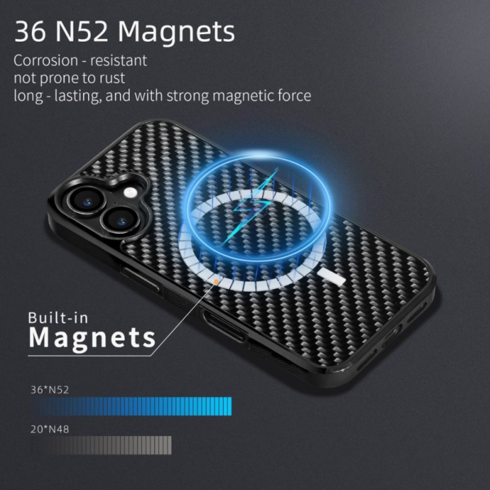 Kryt Na iPhone 17 Magsafe Z Aramidových Vláken