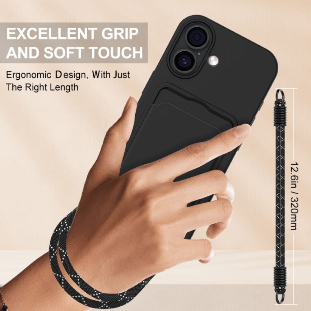 Kryt Na iPhone 17 Šňůrka Na Držák Karty