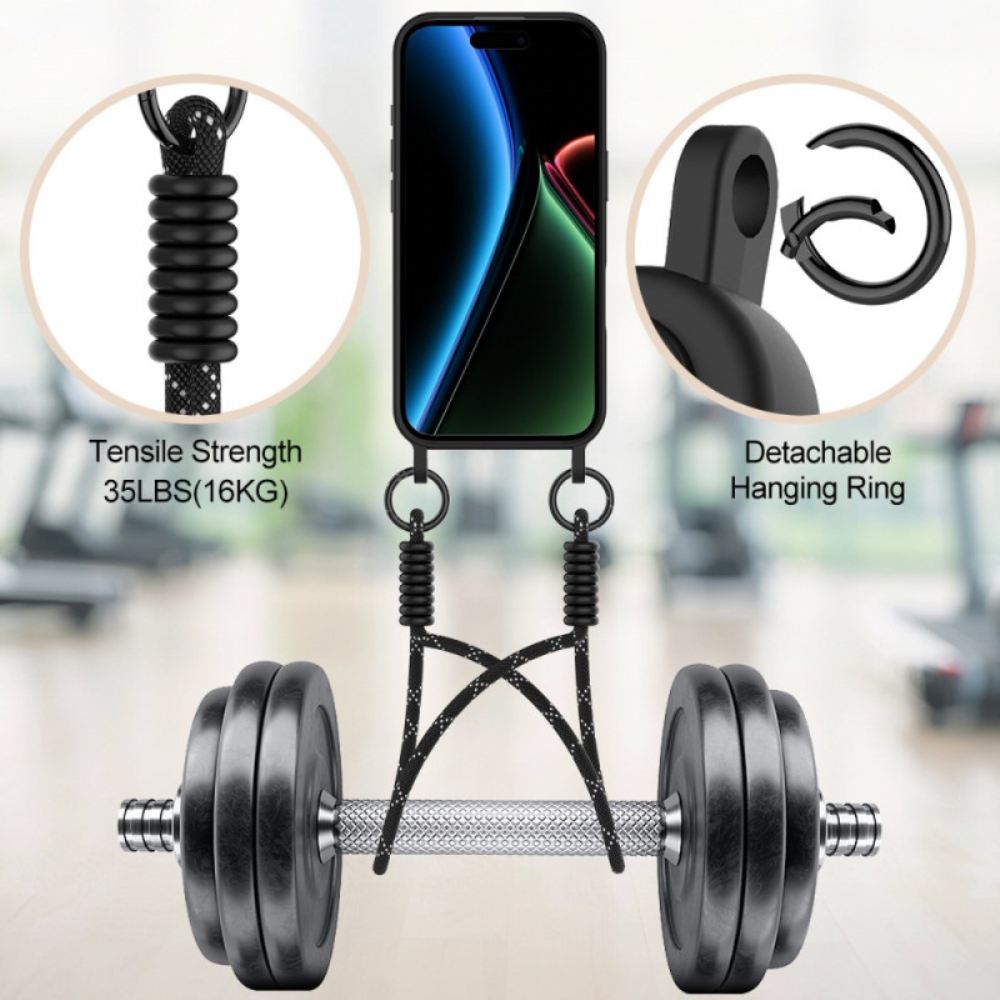 Kryt Na iPhone 17 Šňůrka Na Držák Karty