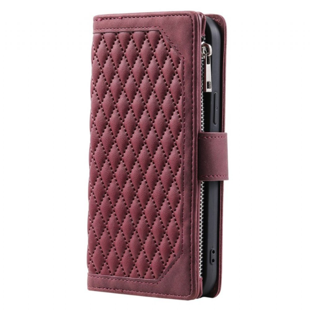 Peněženková Pouzdra iPhone 17 Kryty Na Mobil Prémiové Prošívání