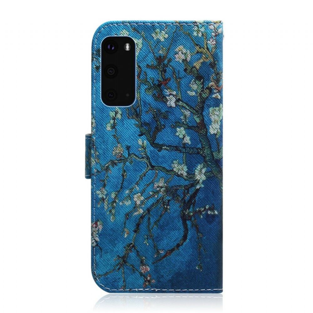 Flipové Pouzdro Na Samsung Galaxy S20 Kvetoucí Větev Stromu