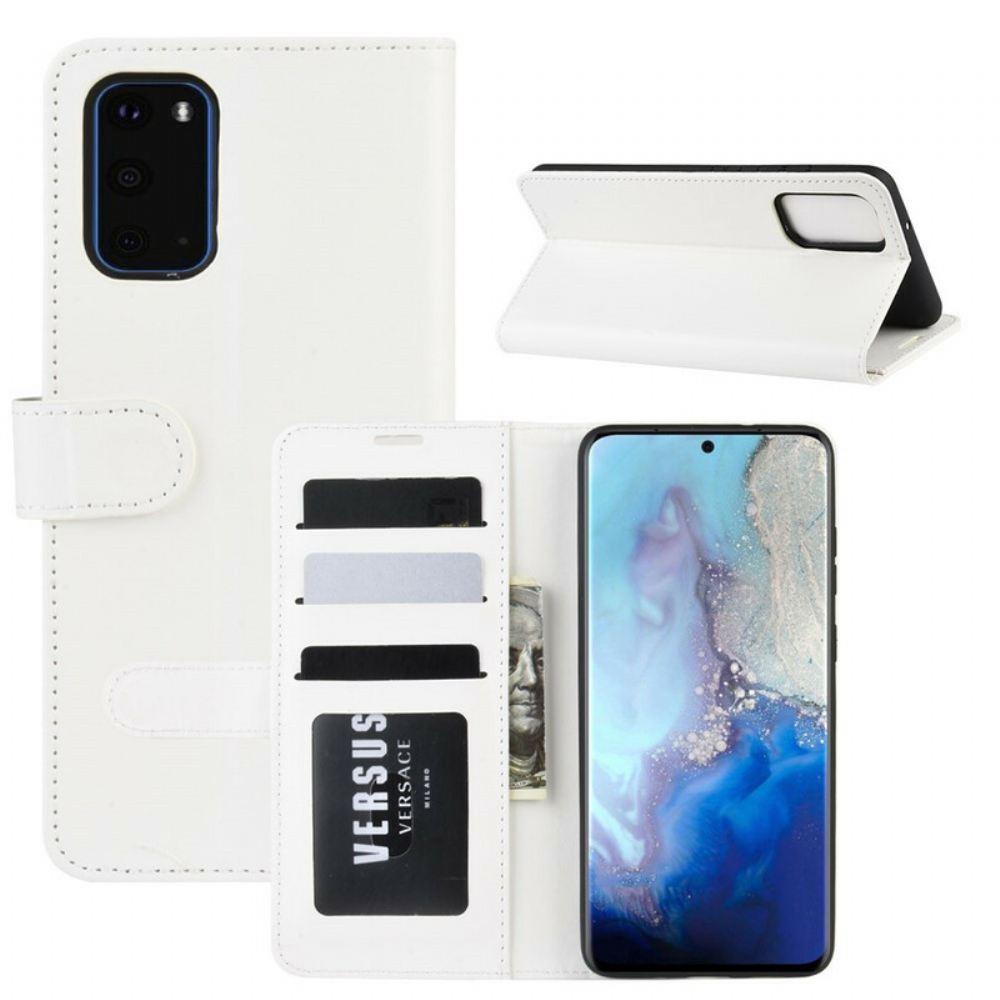 Kožené Pouzdro Na Samsung Galaxy S20 Efekt Jemné Kůže