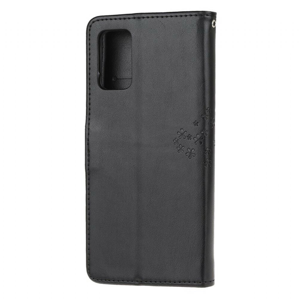 Kožené Pouzdro Na Samsung Galaxy S20 Na Lana Strom A Sovy