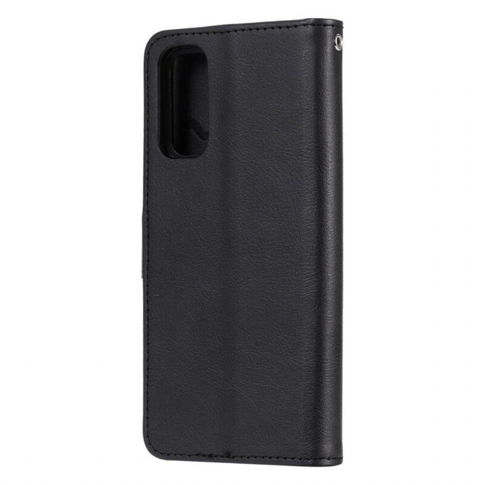 Kryt Flipové Pouzdro Na Samsung Galaxy S20 Odnímatelné A Lanko