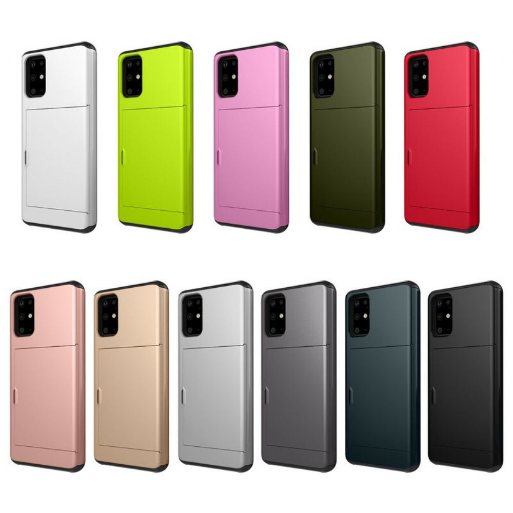 Kryt Na Samsung Galaxy S20 Pevný Třpytivý Držák Karet