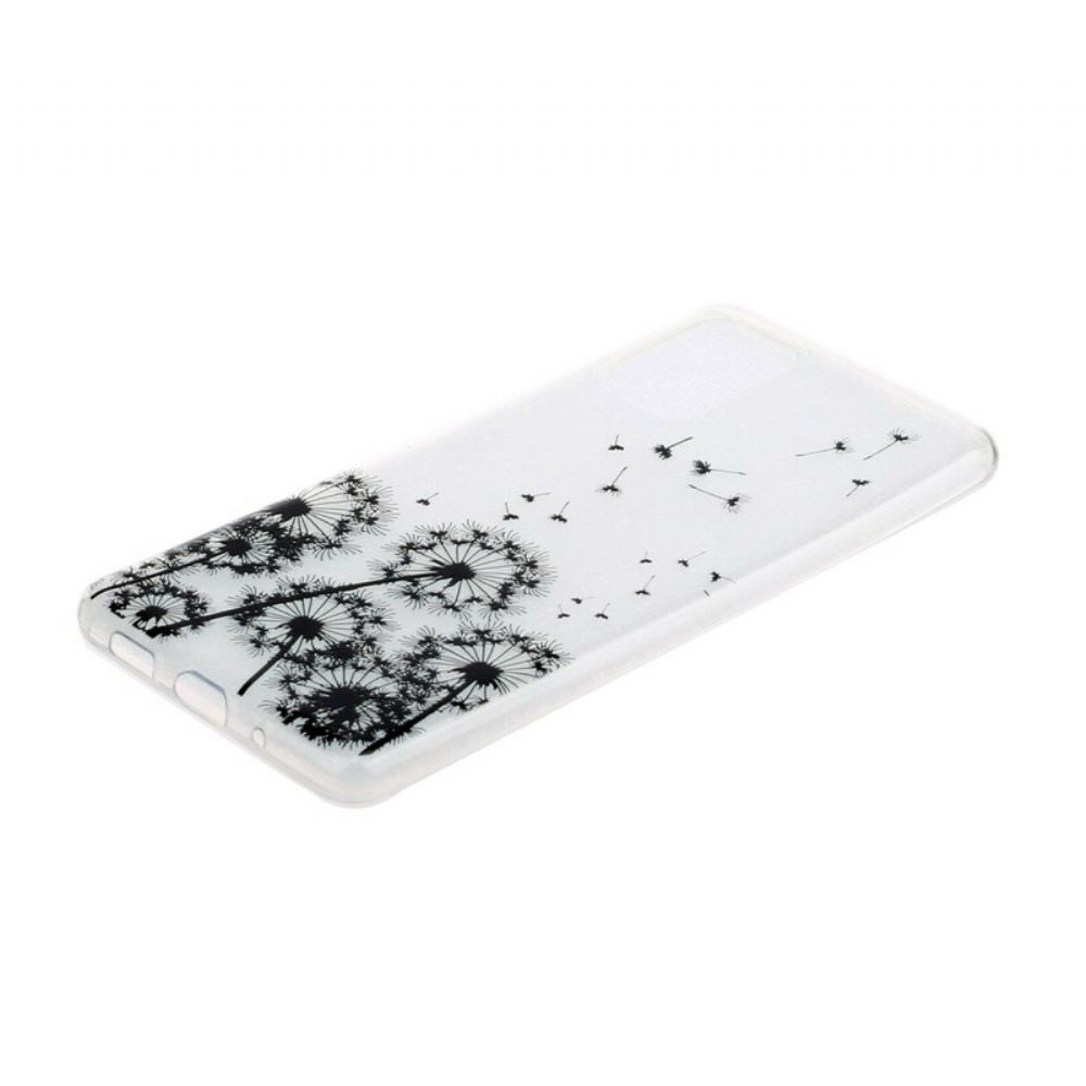 Kryt Na Samsung Galaxy S20 Průhledné Černé Pampelišky