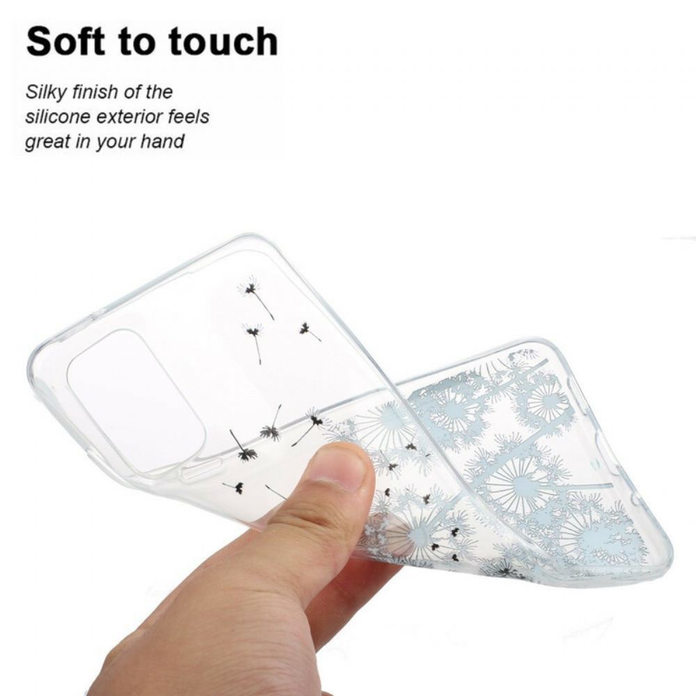 Kryt Na Samsung Galaxy S20 Průhledné Černé Pampelišky