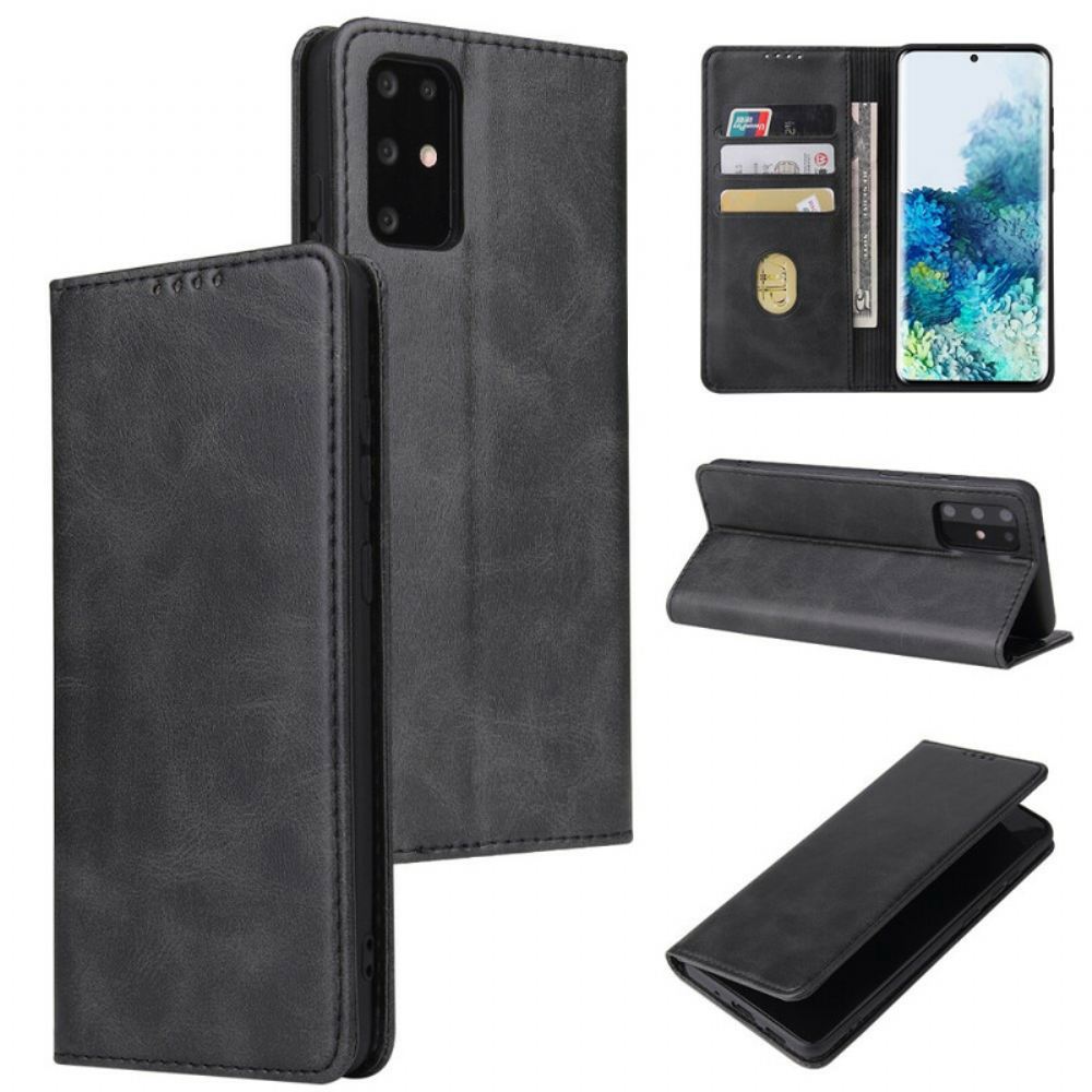 Kryty Na Mobil Na Samsung Galaxy S20 Flipové Pouzdro Obchodní Styl S Koženým Efektem Plus
