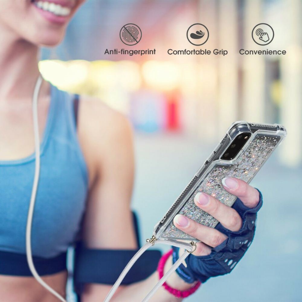 Kryty Na Mobil Na Samsung Galaxy S20 Flitry Se Šňůrou