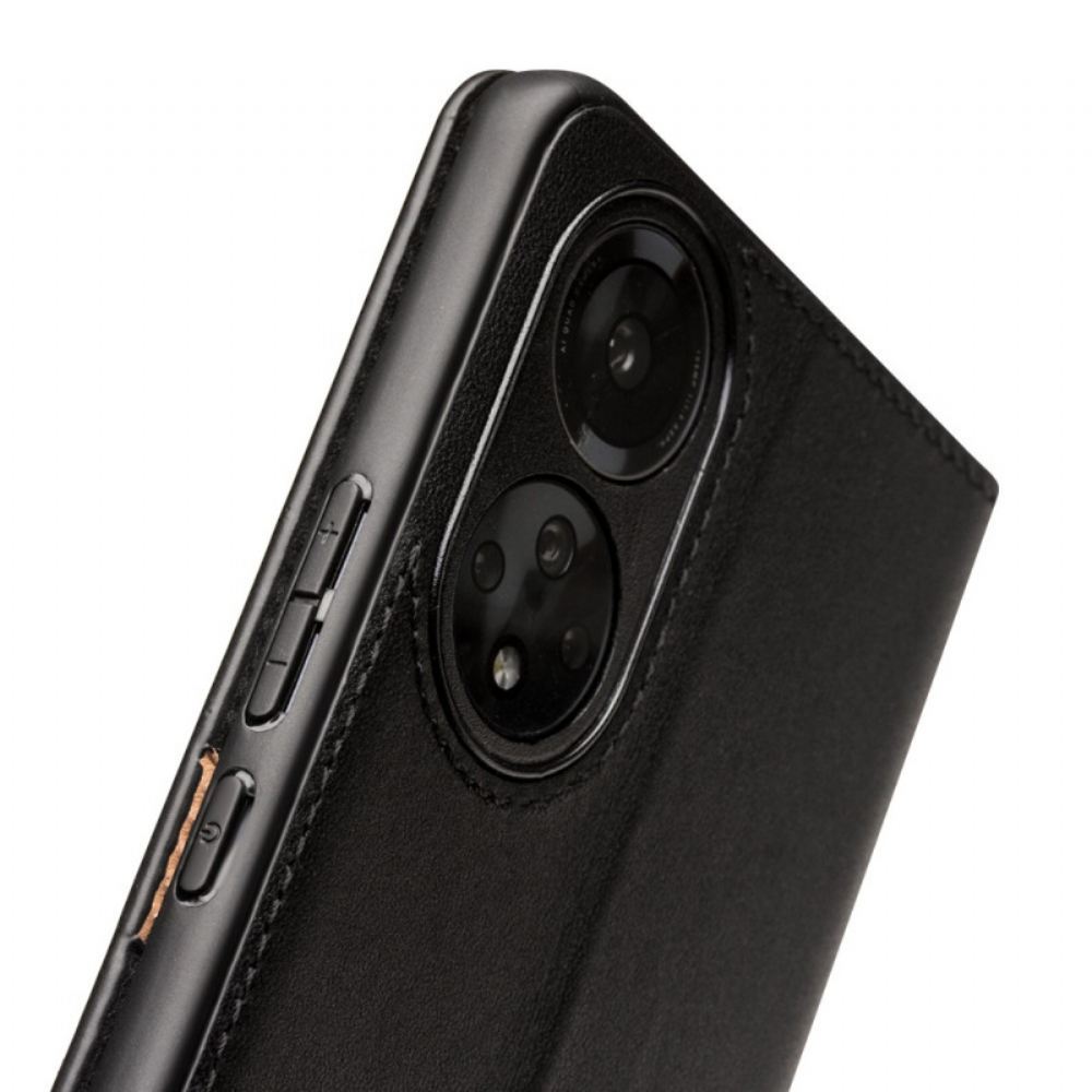 Kryty Na Mobil Na Huawei Nova 9 Pro / Honor 50 Pro Flipové Pouzdro Pravá Kůže Qialino