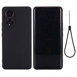 Kryty Na Mobil Na Huawei Nova 9 Pro / Honor 50 Pro Tekutý Silikon Se Šňůrkou