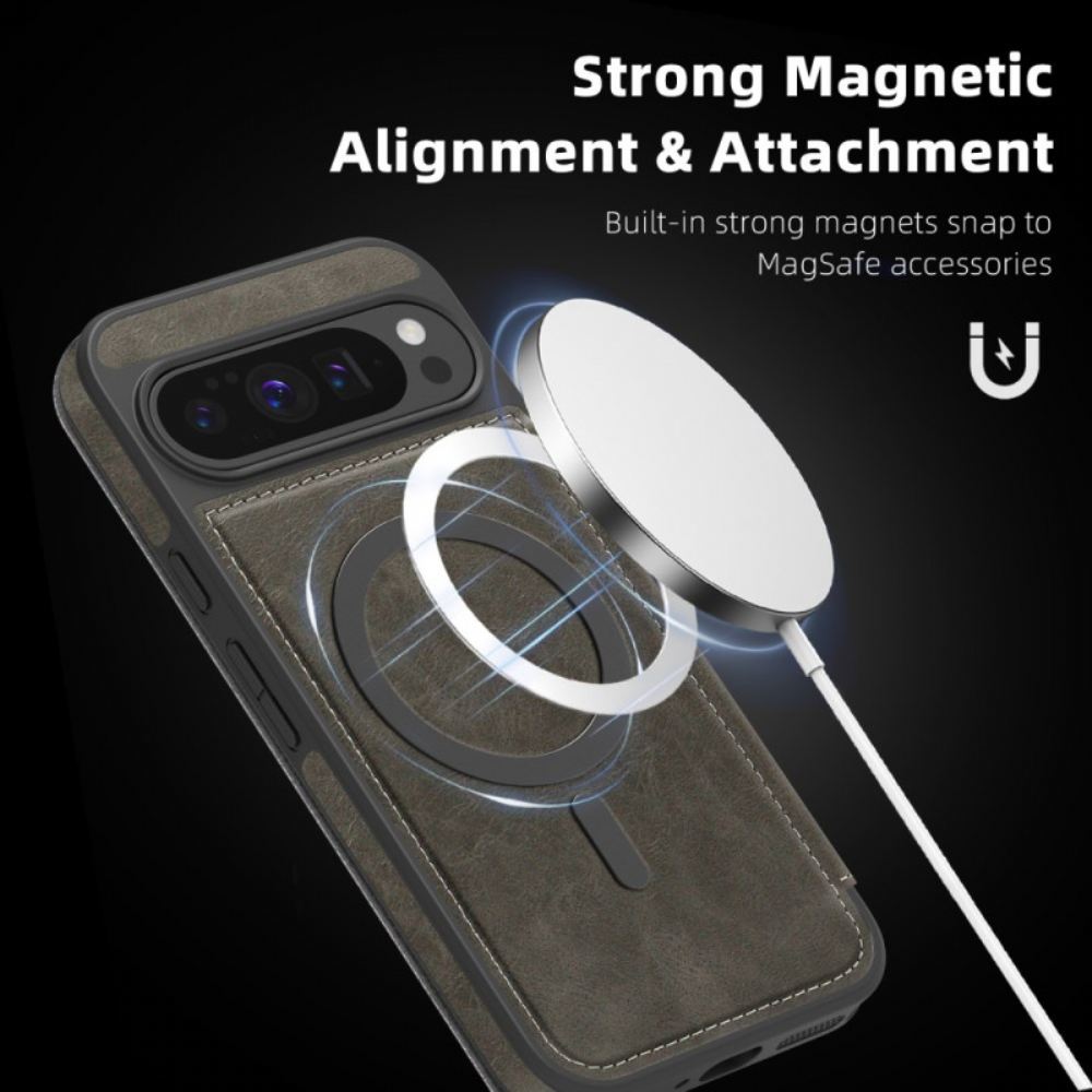 Kožené Pouzdro Folio Google Pixel 10 Pro Xl Kompatibilní S Magsafe A Pouzdrem Na Rfid Karty