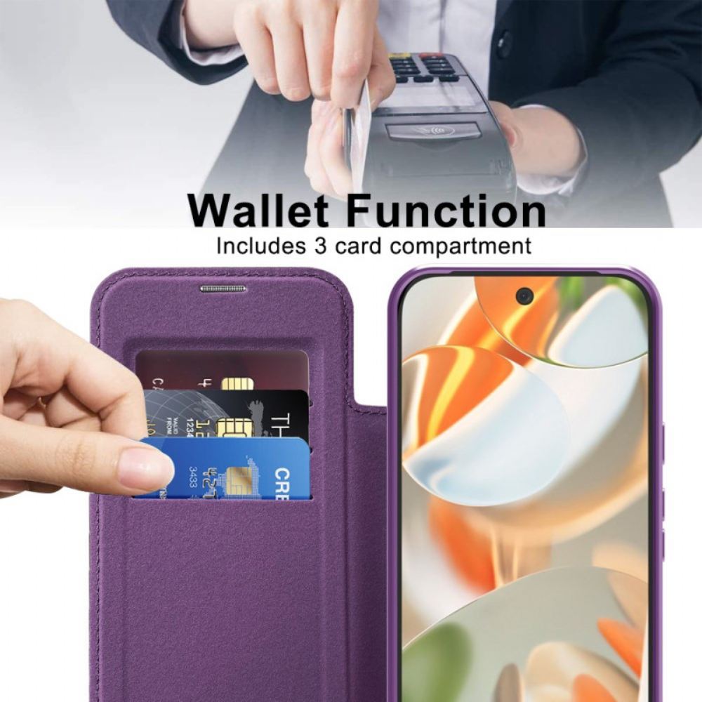 Kožené Pouzdro Folio Google Pixel 10 Pro Xl Prošívané Kompatibilní S Magsafe