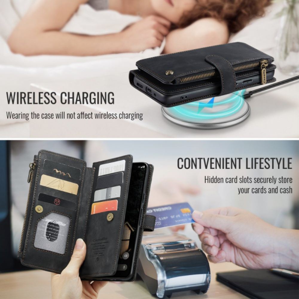 Kožený Kryt Google Pixel 10 Pro Xl Caseme Semišový Efekt