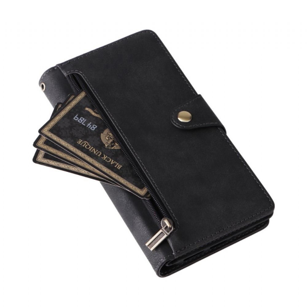 Kožený Kryt Google Pixel 10 Pro Xl Peněženka S Efektem Semiše