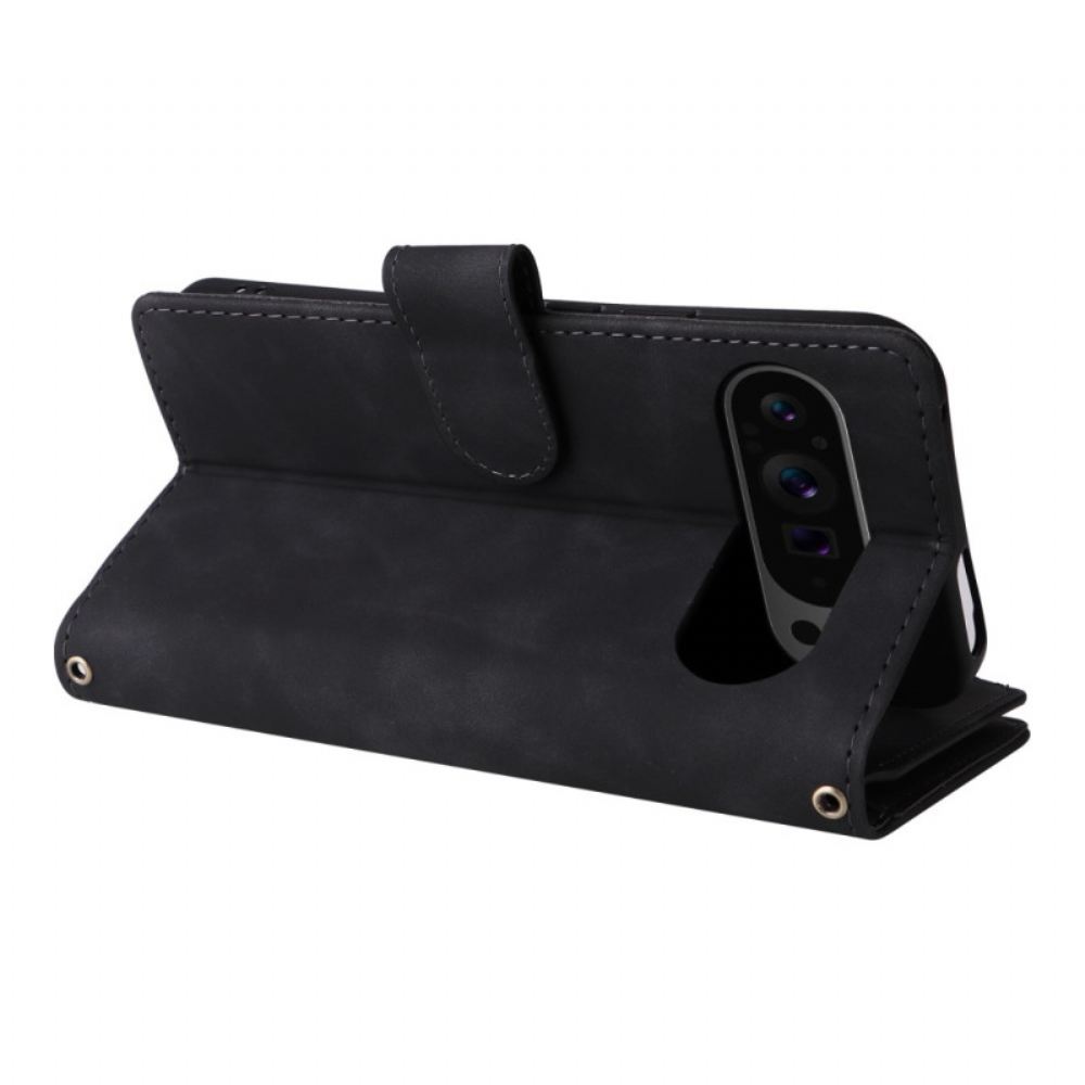 Kožený Kryt Google Pixel 10 Pro Xl Prémiová Semišová Peněženka