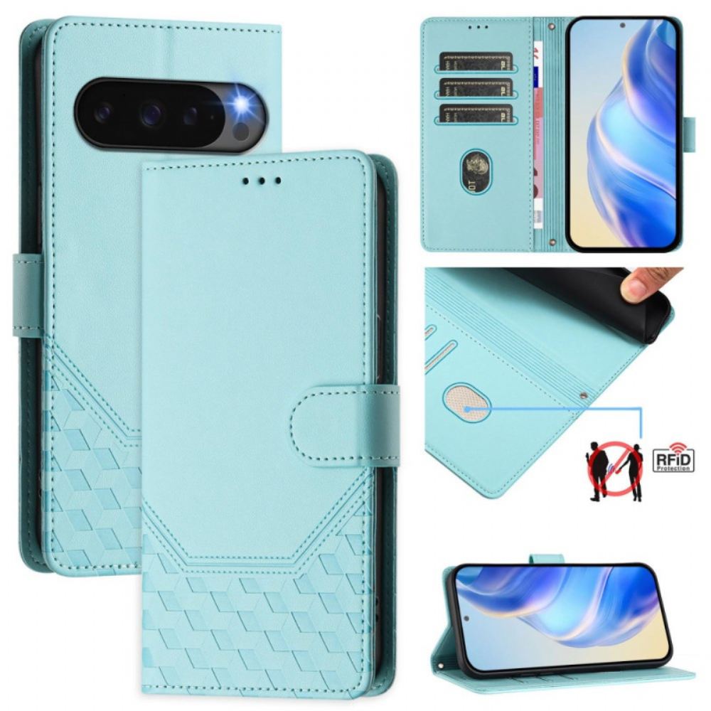 Kožený Kryt Google Pixel 10 Pro Xl Voštinový Design S Páskem