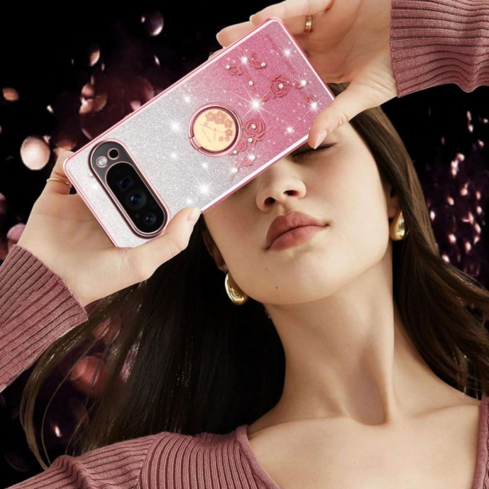 Kryt Google Pixel 10 Pro Xl Držák Na Prsteny S Kamínky Kadem