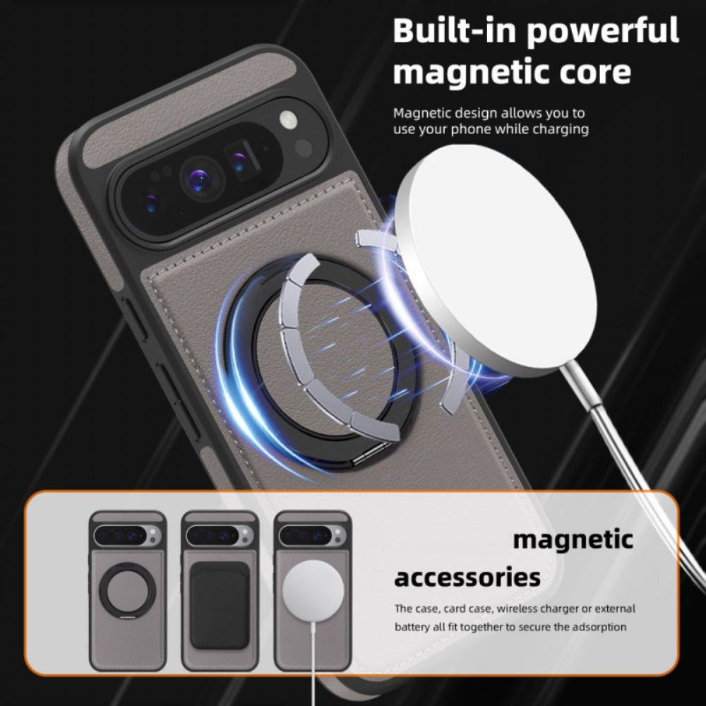 Kryt Google Pixel 10 Pro Xl Kryty Na Mobil Držák Na Prsten Kompatibilní S Magsafe Semišový Efekt