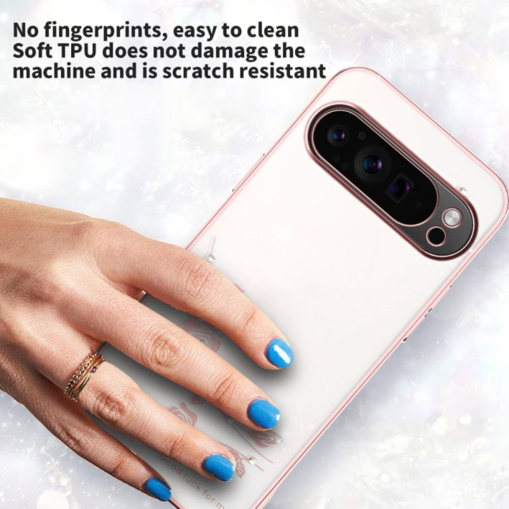 Kryt Google Pixel 10 Pro Xl Kryty Na Mobil Květinová Dekorace A Kamínky