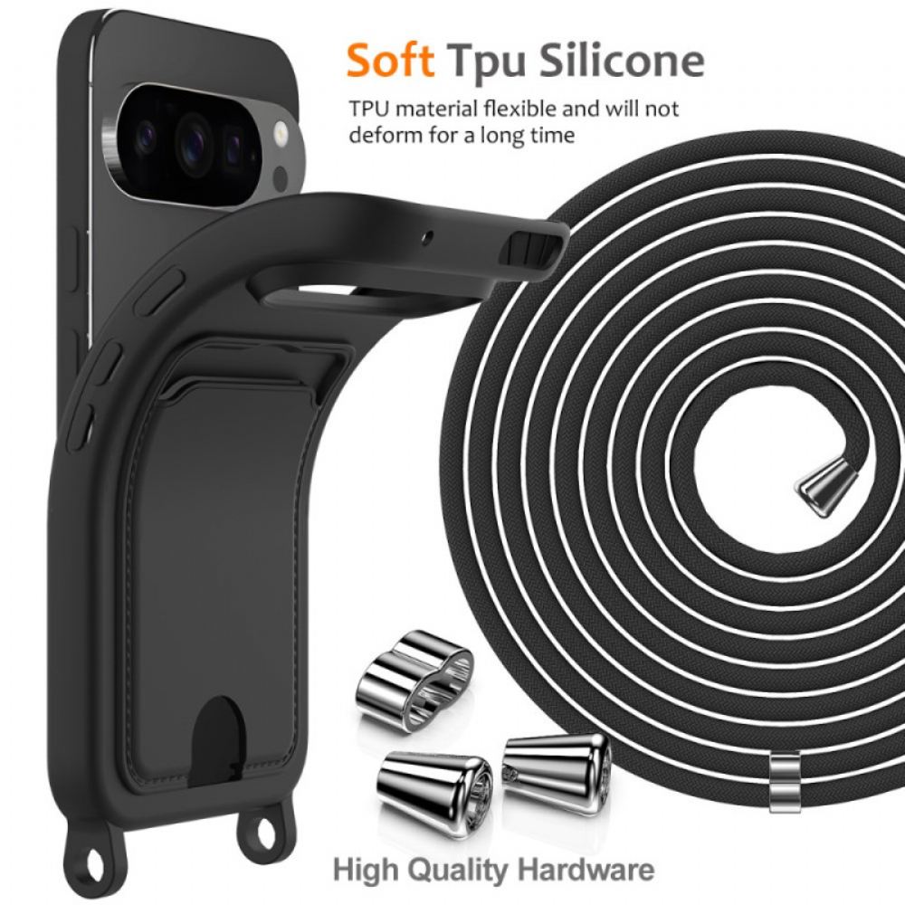 Kryt Na Google Pixel 10 Pro Xl Silikon S Držákem Na Karty