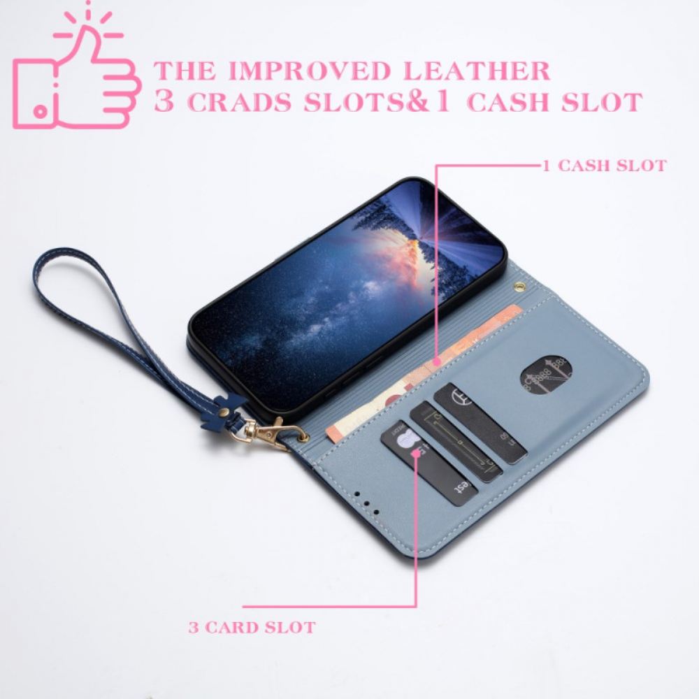 Peněženková Pouzdra Google Pixel 10 Pro Xl Kryty Na Mobil Motýlek Se Šňůrkou