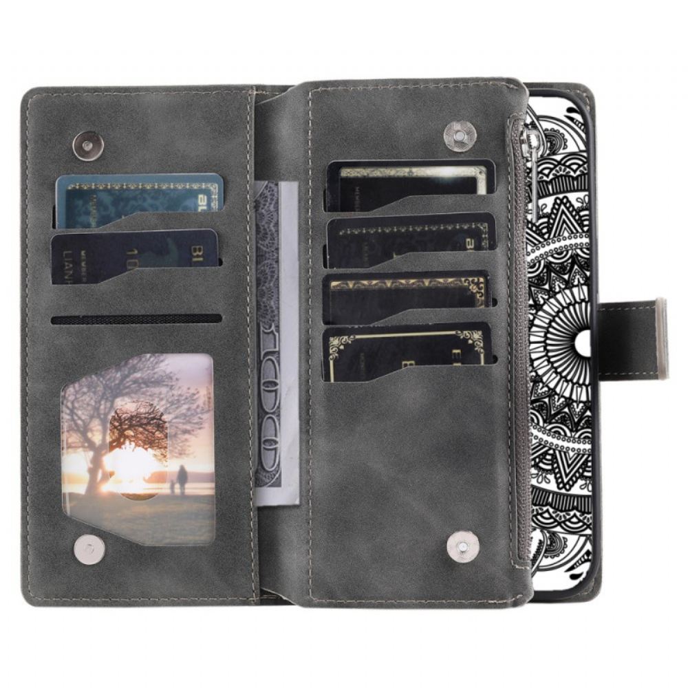 Peněženková Pouzdra Google Pixel 10 Pro Xl Kryty Na Mobil Peněženka S Semišovým Efektem Mandaly