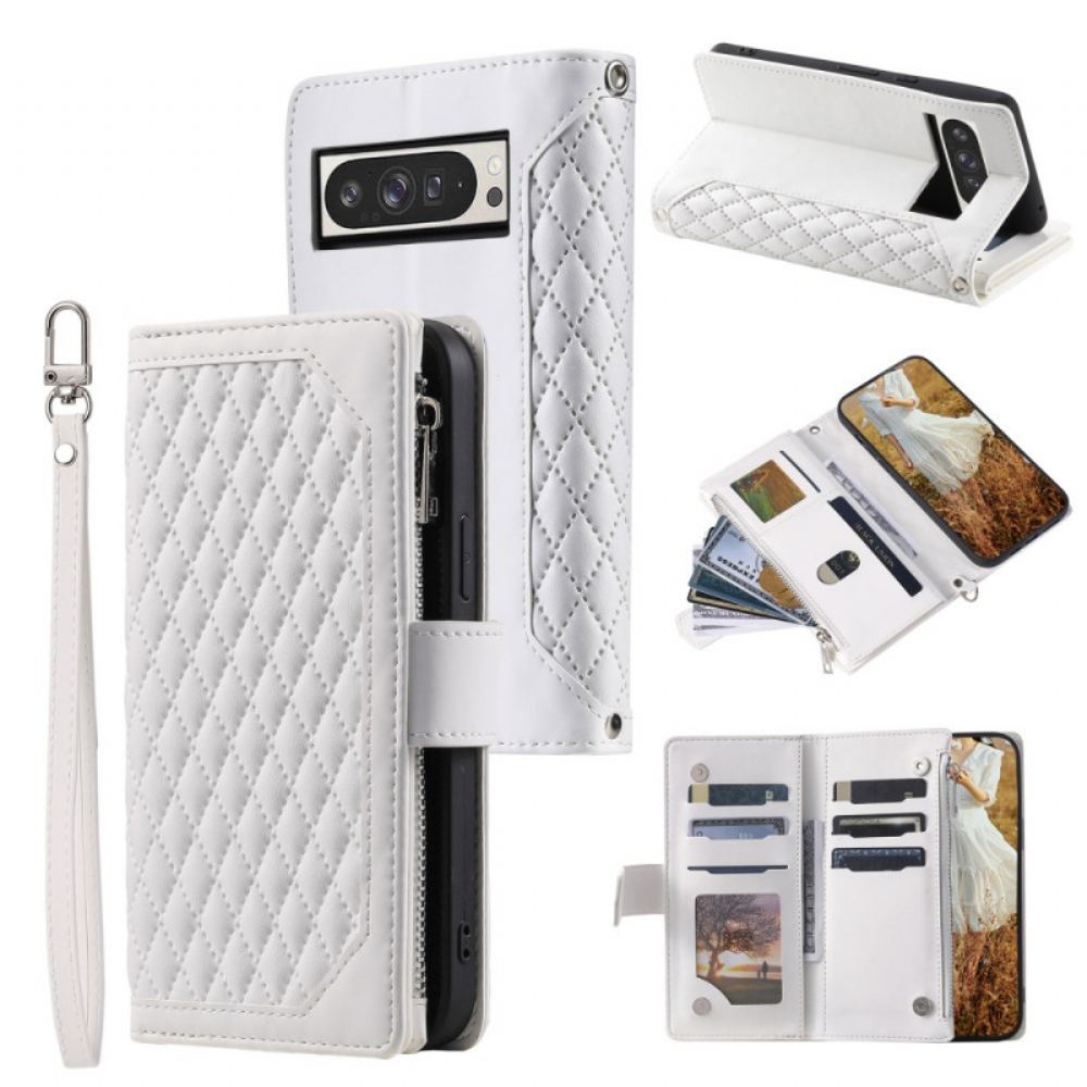 Peněženková Pouzdra Google Pixel 10 Pro Xl Kryty Na Mobil Prošívaná Peněženka