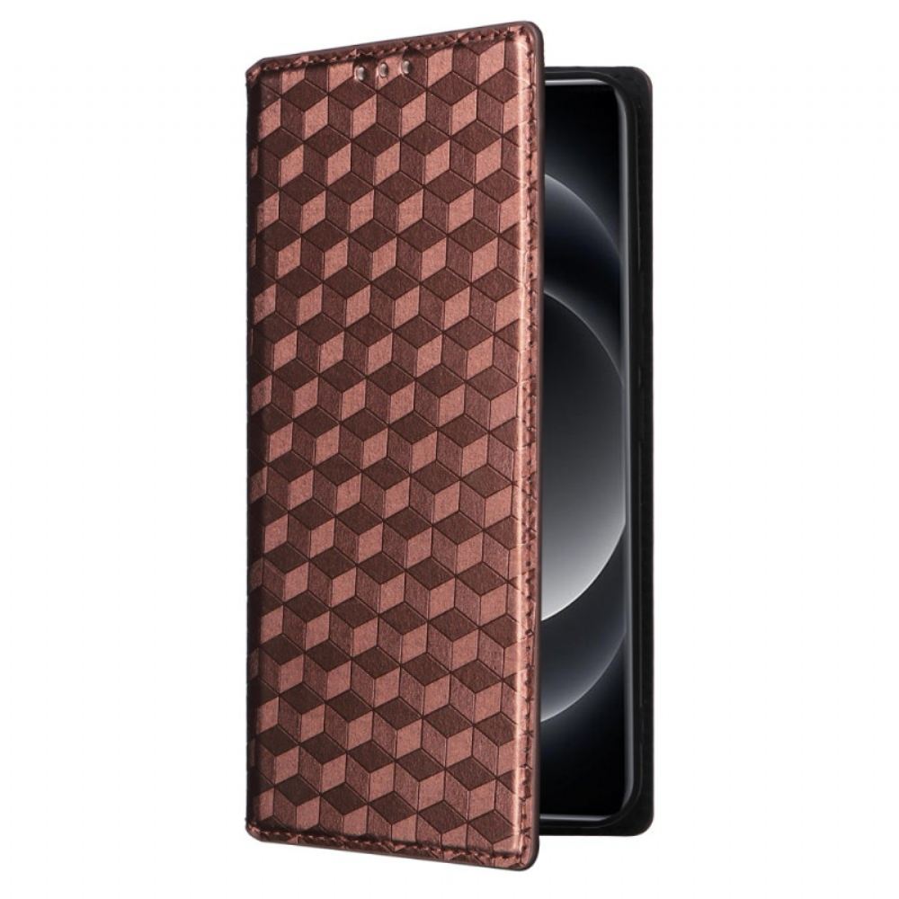 Kožené Pouzdro Folio Na Xiaomi 14 Ultra Diamond Design