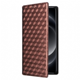 Kožené Pouzdro Folio Na Xiaomi 14 Ultra Diamond Design