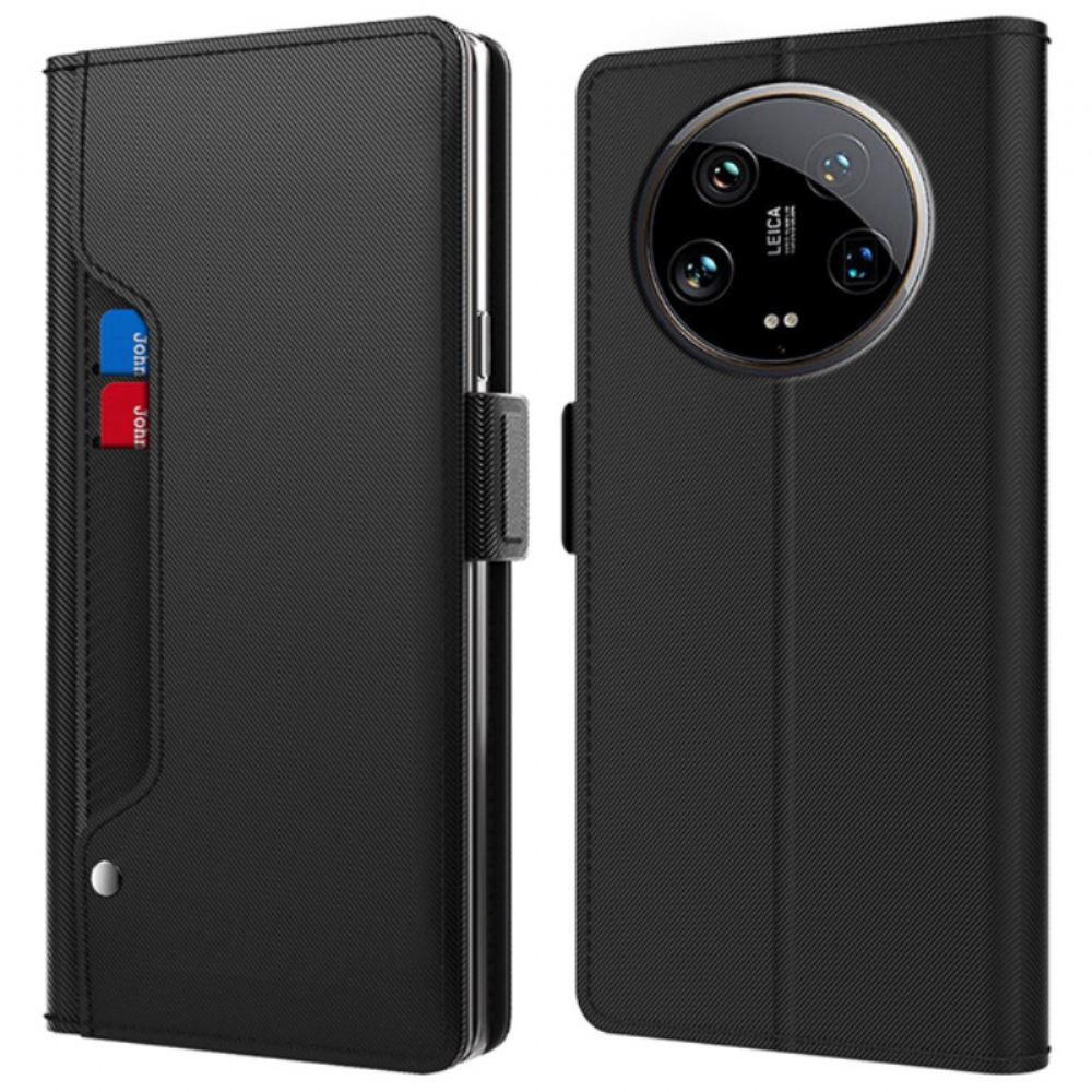 Peněženková Pouzdra Xiaomi 14 Ultra Kryty Na Mobil Otočný Držák Karty