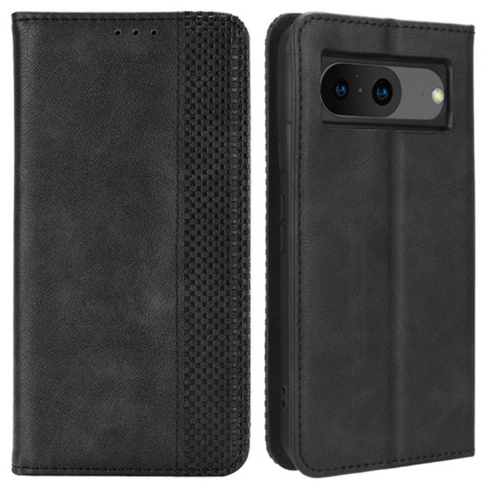 Kožené Pouzdro Folio Google Pixel 8 Retro Stylový