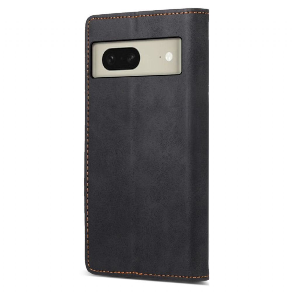 Kožené Pouzdro Folio Google Pixel 8 Rfid Vlnový Chránič