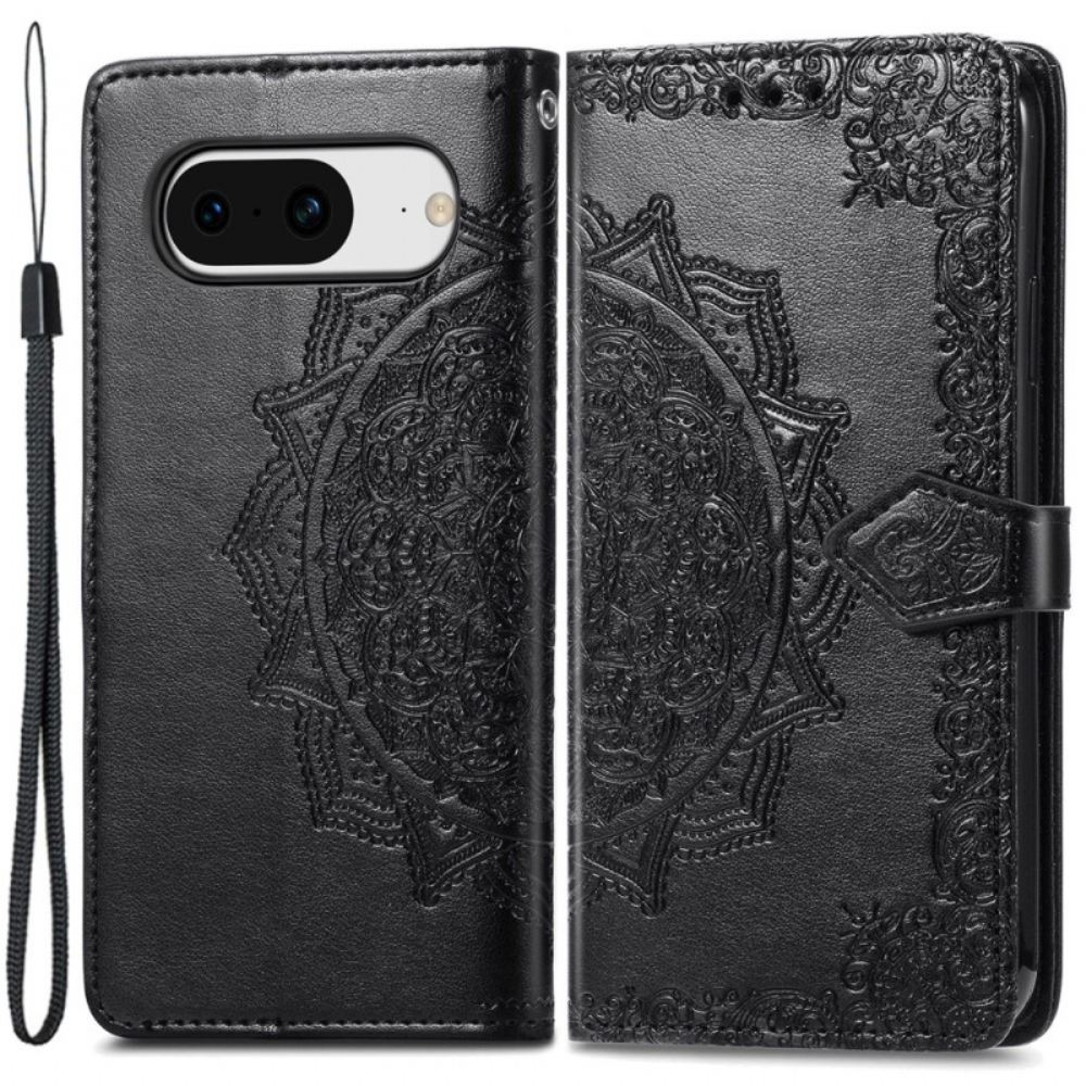 Kožený Kryt Google Pixel 8 Barokní Mandala