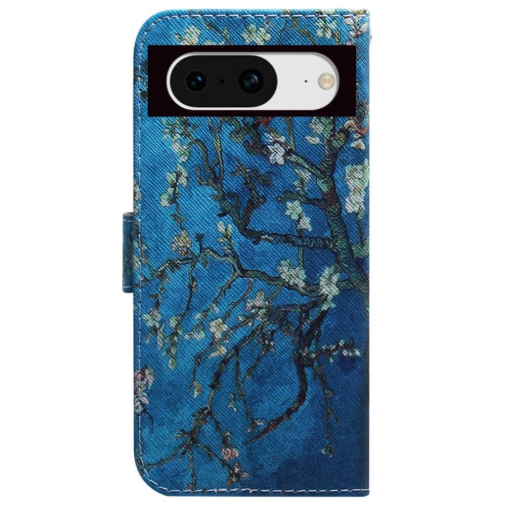 Kožený Kryt Google Pixel 8 Kvetoucí Větve