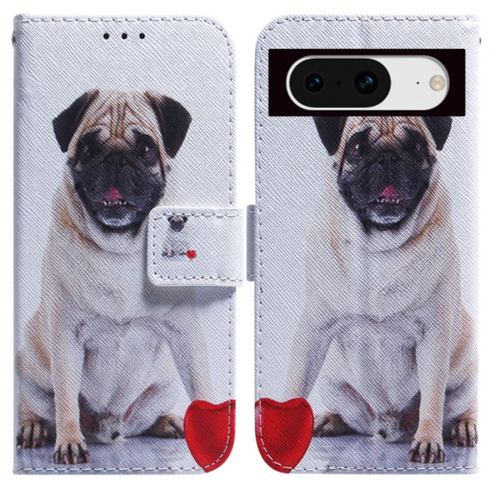 Kožený Kryt Google Pixel 8 Mops Pes