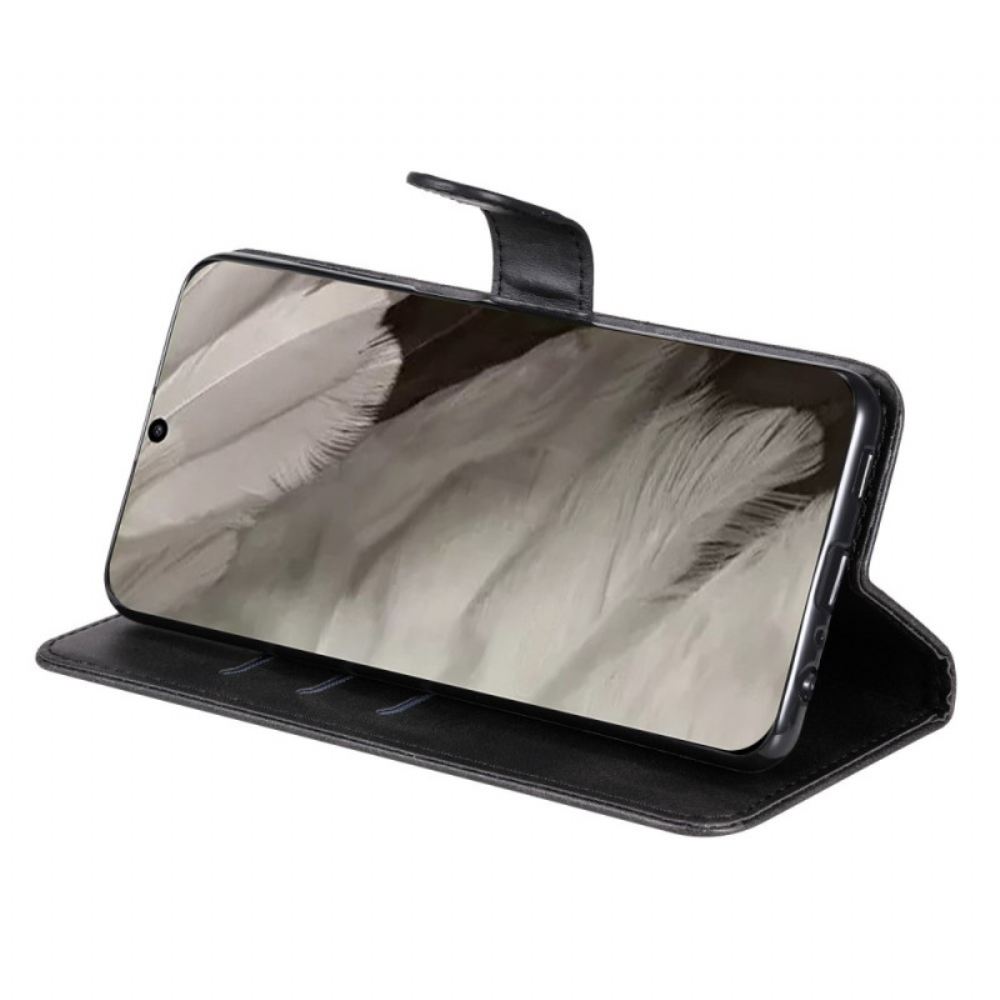 Kožený Kryt Google Pixel 8 Peněženka Na Mince