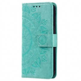 Kožený Kryt Na Google Pixel 8 Mandala S Popruhem