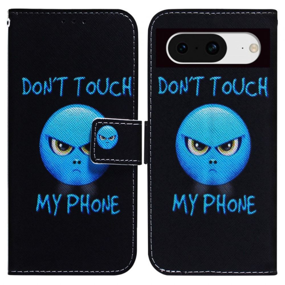 Kožený Kryt Na Google Pixel 8 Telefon Emoji