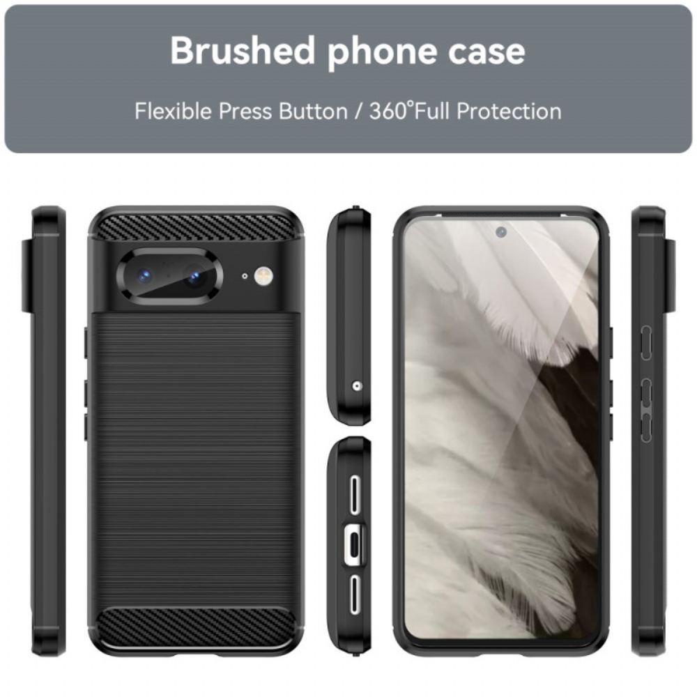 Kryt Google Pixel 8 Kartáčované Uhlíkové Vlákno