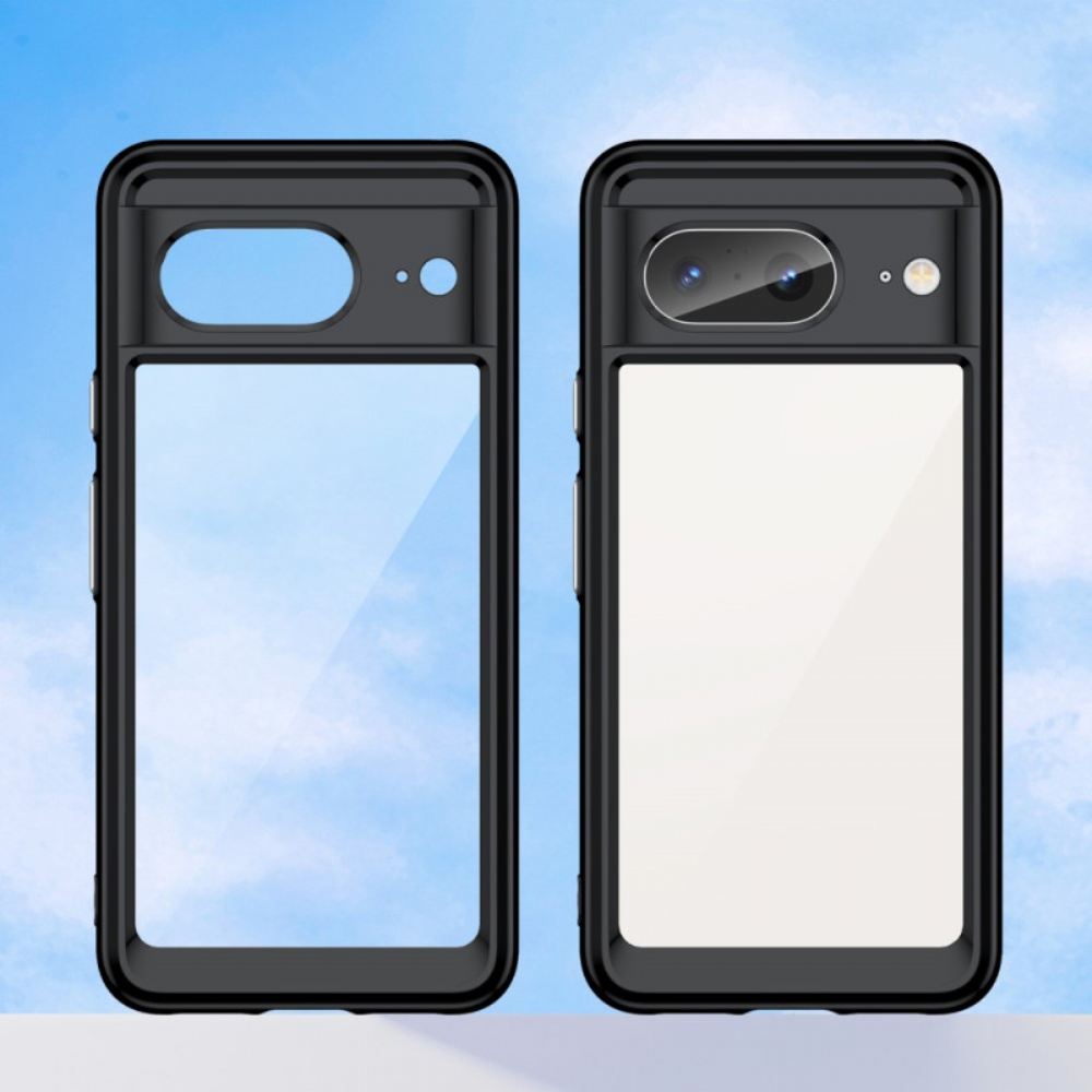 Kryt Google Pixel 8 Průhledné Silikonové Okraje