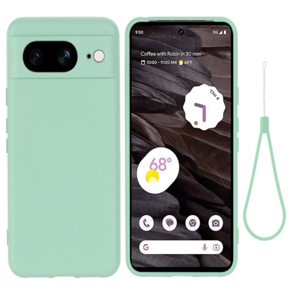 Kryt Google Pixel 8 Tekutý Silikon S Páskem
