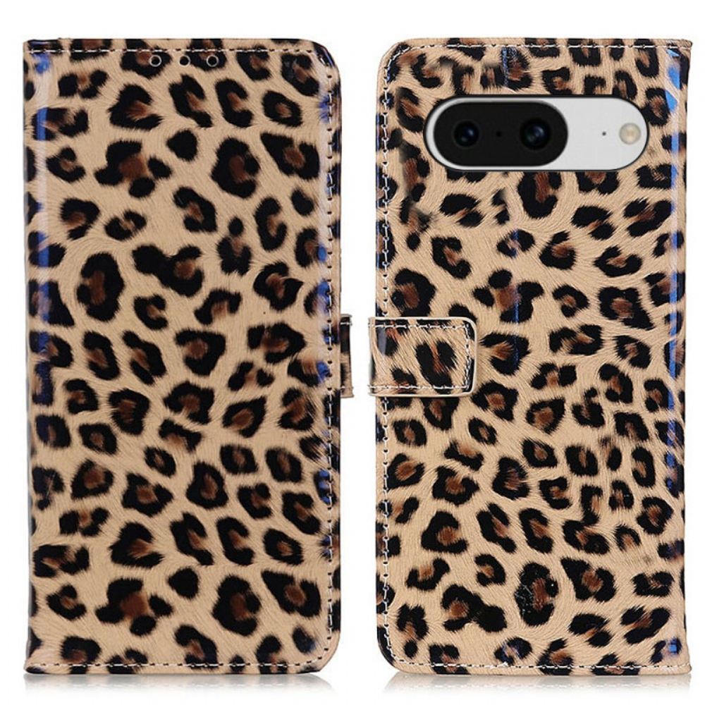 Peněženková Pouzdra Google Pixel 8 Kryty Na Mobil Leopard
