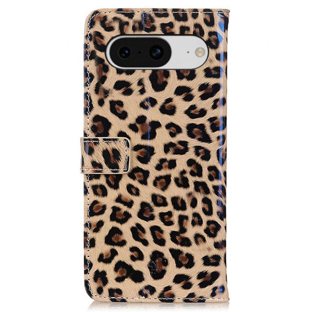 Peněženková Pouzdra Google Pixel 8 Kryty Na Mobil Leopard