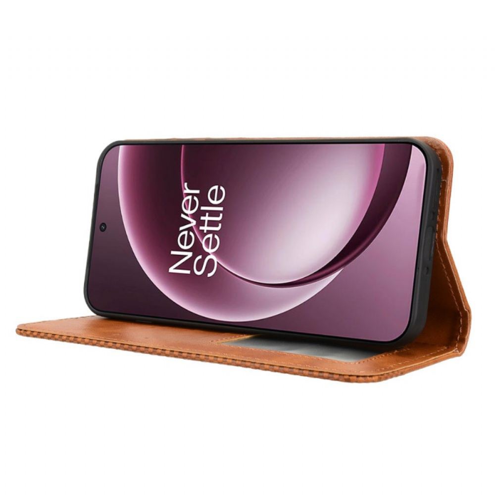 Kožené Pouzdro Folio Na Oneplus 15 Vintage Okraj